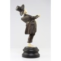 ansamblu de statuete " Klezmer Band". sculptura in fildes si lemn. cca 1900